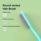 Kuber Industries Hair Brush | Flexible Bristles Brush | Hair Brush with Paddle | Straightens & Detangles Hair Brush | Suitable For All Hair Types | C19-BLE-S | Small | 12 Piece | Pack of 4 | Blue